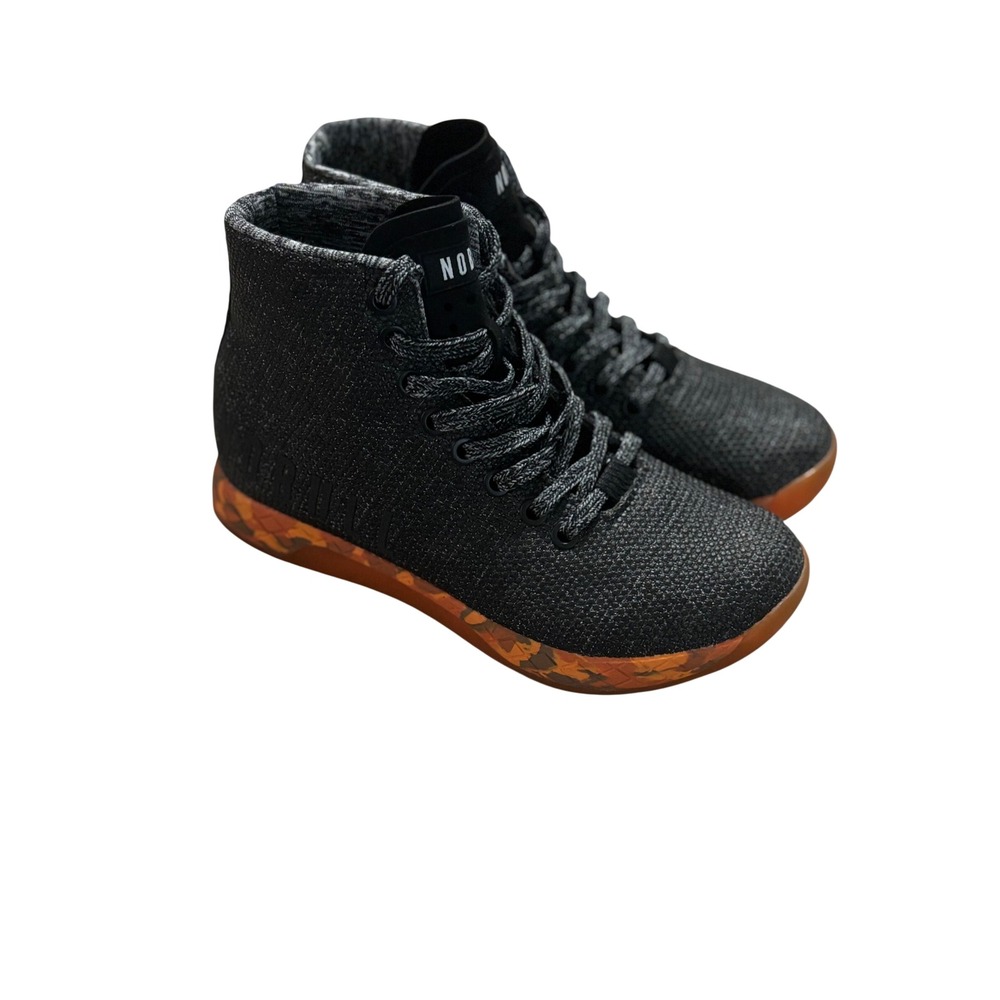 NOBULL Heathered‎ Black High Top Training Sneakers Womens Size 5 NWOT